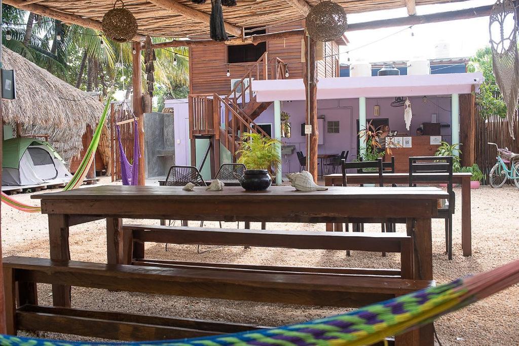 Mapache Hostel & Camping Isla Holbox Exterior photo